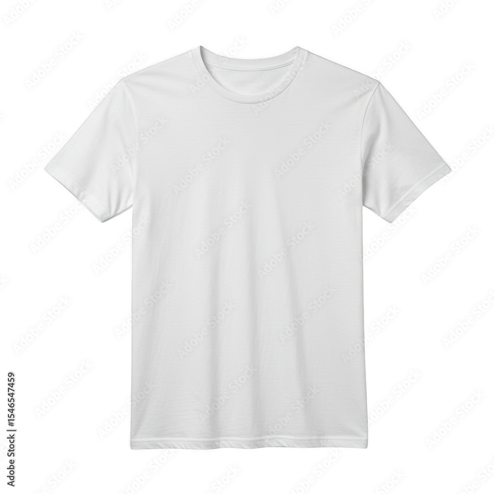 White t-shirt isolated on transparent background for mockup, apparel design. White t-shirt isolated on transparent background for mockup, apparel design.