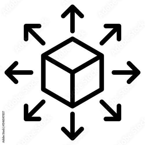 Scalability icon in vector illustration
