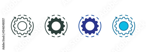 Skills Icon Set Multiple Style Of