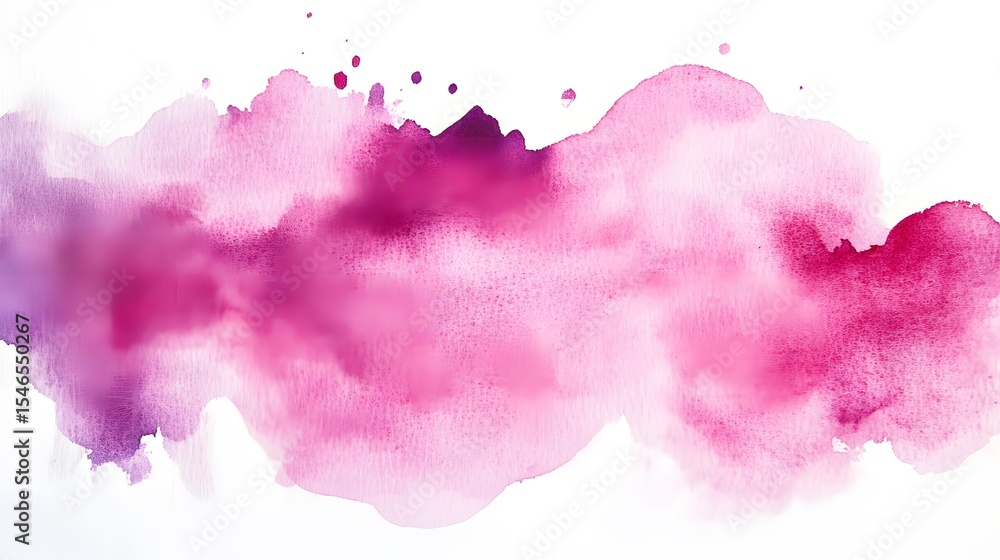 Abstract watercolor stain in shades of pink and purple. Abstract watercolor stain in shades of pink and purple.