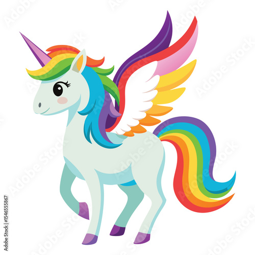Rainbow pegasus