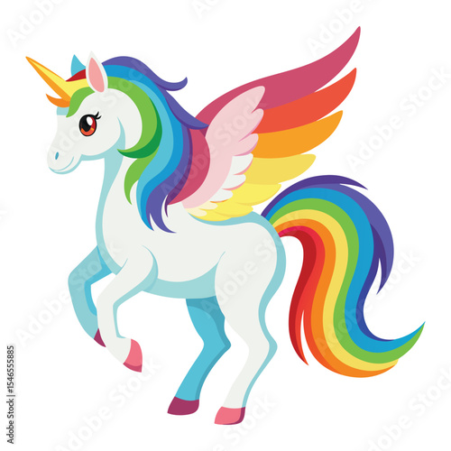 Rainbow pegasus