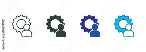 Management Icon Set Multiple Style Of