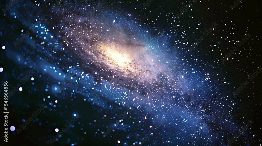Fototapeta premium galaxy background, stars in the dark space, galaxy on dark background
