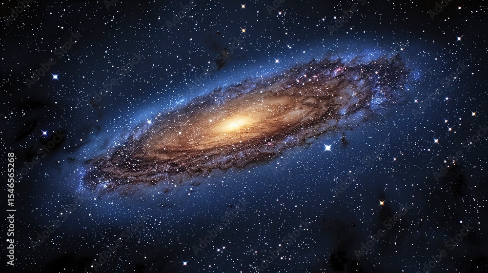 Obraz premium galaxy background, stars in the dark space, galaxy on dark background