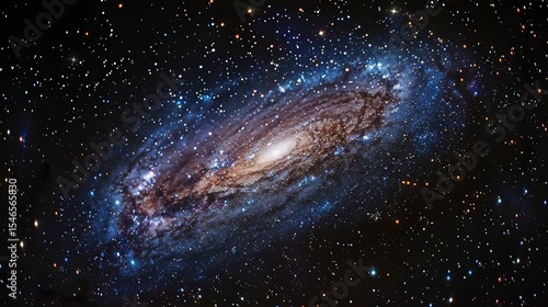 galaxy background, stars in the dark space, galaxy on dark background