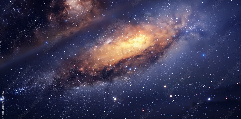 Fototapeta premium galaxy background, stars in the dark space, galaxy on dark background