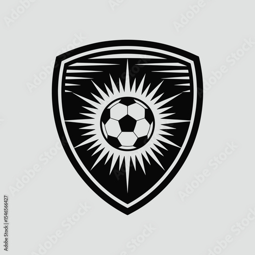Soccer Team Shield Emblem Design
