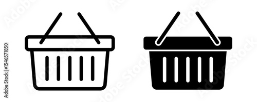Shopping basket icon.