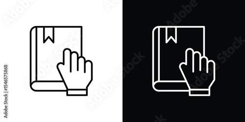 Pledge icon in black. flat graphic vector icon