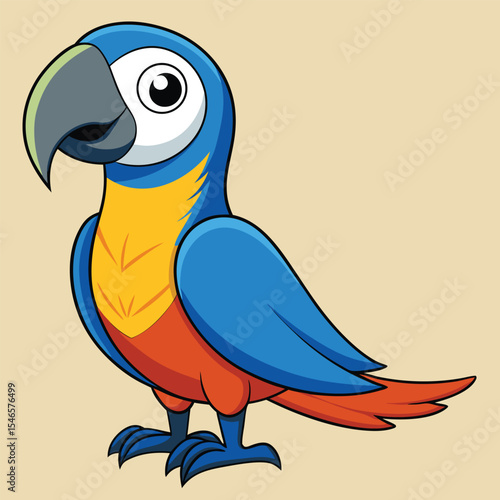 Parrot white background