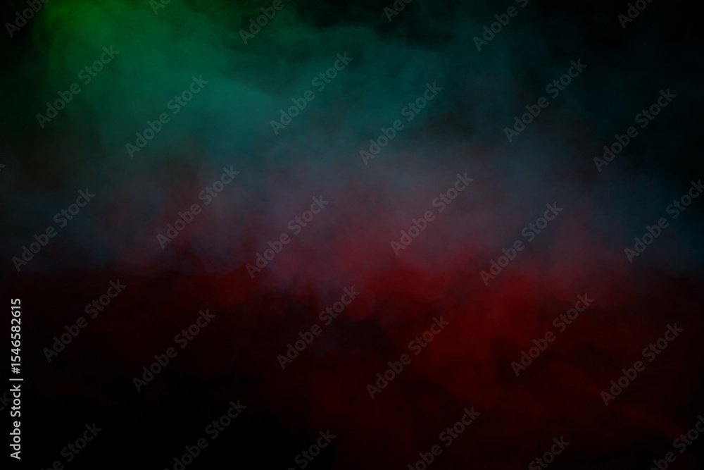 Fototapeta premium Orange and red steam on a black background.