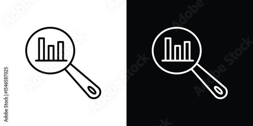Prediction icon in black. flat graphic vector icon