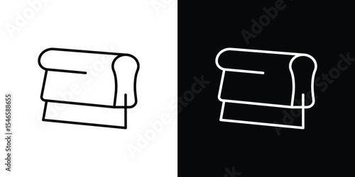 Print screen icon in black. flat graphic vector icon