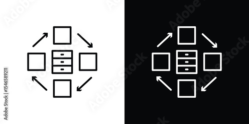 Procedure icon in black. flat graphic vector icon