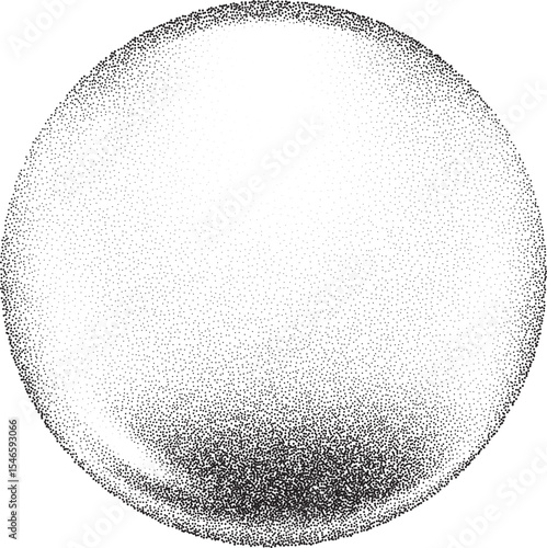 Noisy grainy water drop. Abstract stipple spray effect. Clear liquid realistic splash of water serum with sandy dissolve texture. Element for modern design