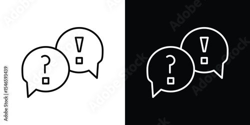 QNA icon in black. flat graphic vector icon