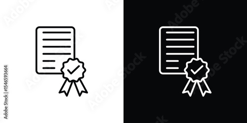 Qualification icon in black. flat graphic vector icon
