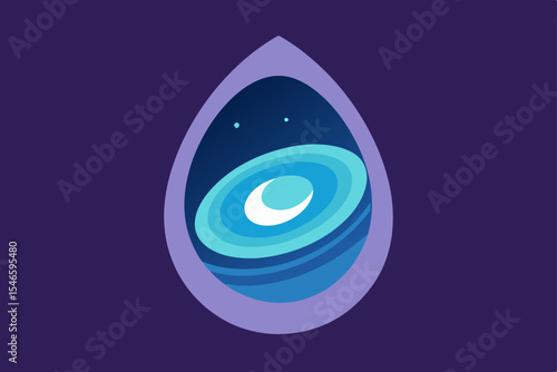 blue eye with drop