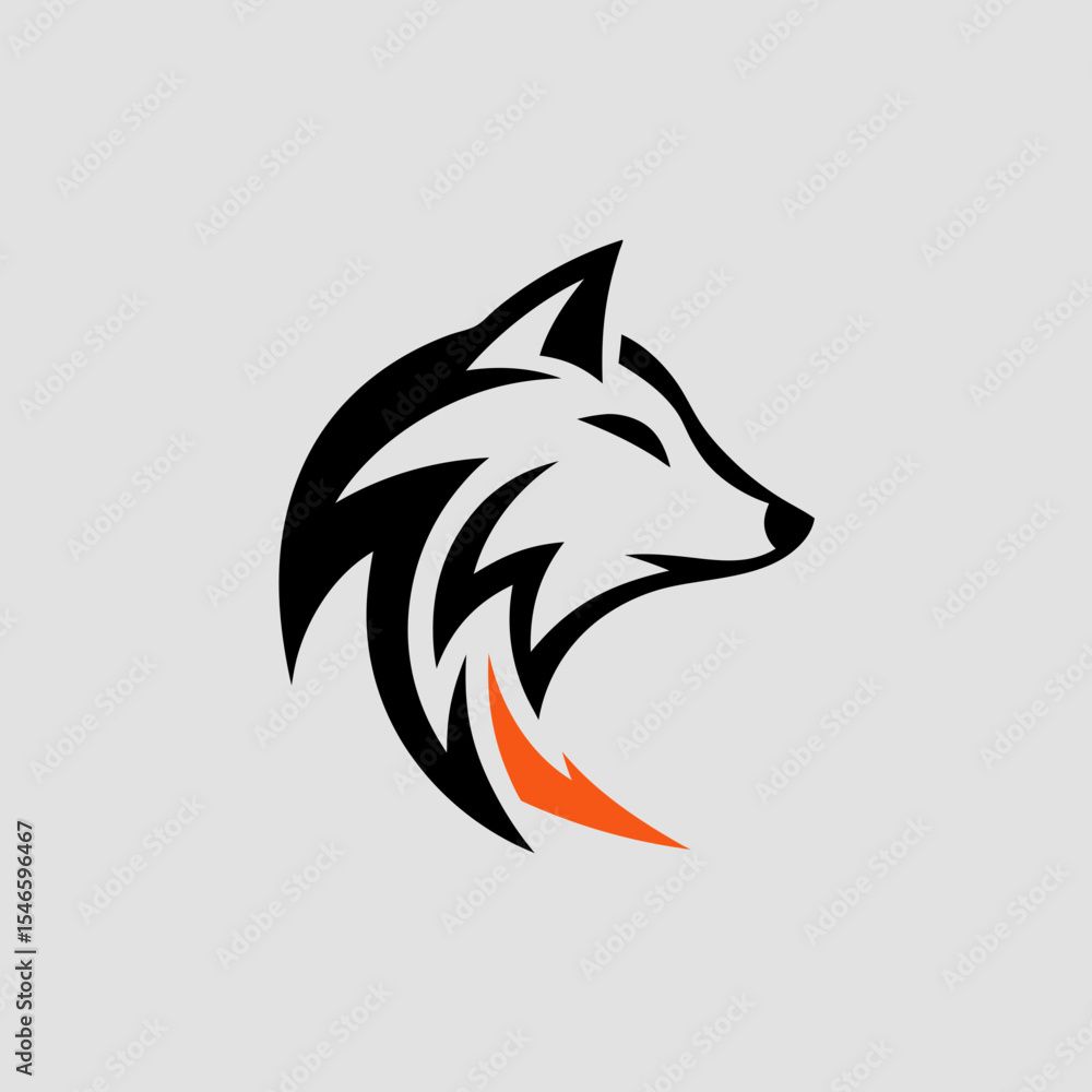 Obraz premium Wolf logo set 