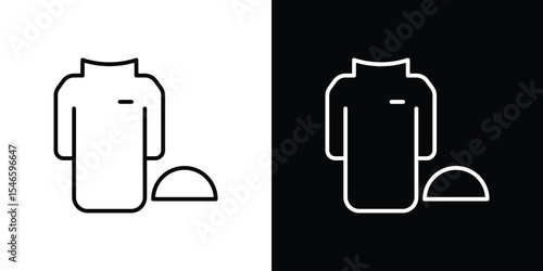 Ramadan clothes icon in black. flat graphic vector icon