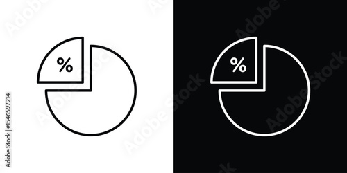Ratio icon in black. flat graphic vector icon