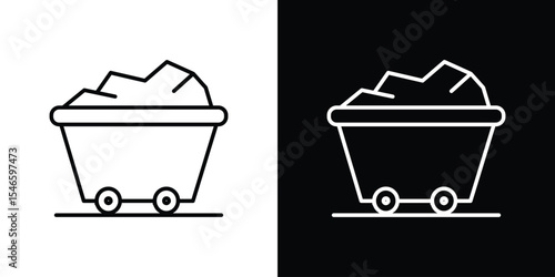 Raw material icon in black. flat graphic vector icon