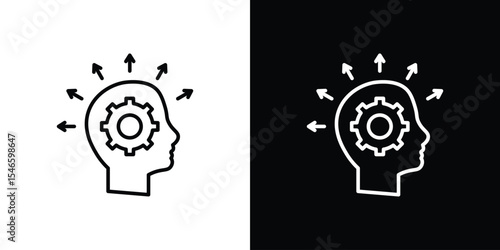 Realization icon in black. flat graphic vector icon