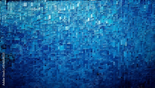 ombre blue mosaic background illustration