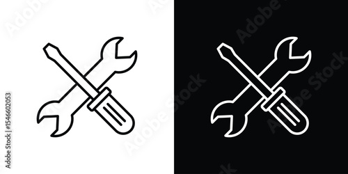 Repair icon in black. flat graphic vector icon