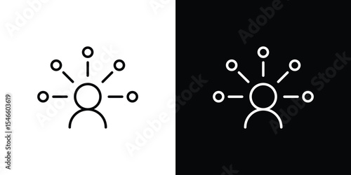 Responsible icon in black. flat graphic vector icon