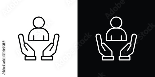 Retention icon in black. flat graphic vector icon
