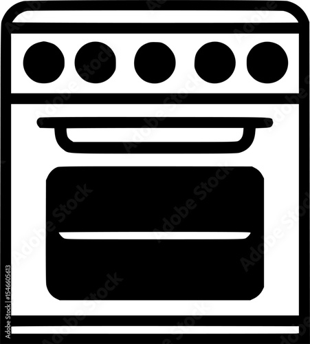 Oven. Kitchenwave stove background vector ilustration sign, symbol, vector, art