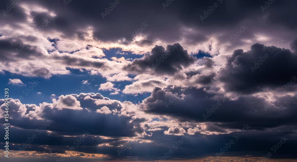 Fototapeta premium Dramatic Cloudscape: Stunning Sky Photography for Design Projects