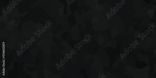 Textured black patterned digital design depicting organic shapes with a dark and mysterious ambiance for artistic applications