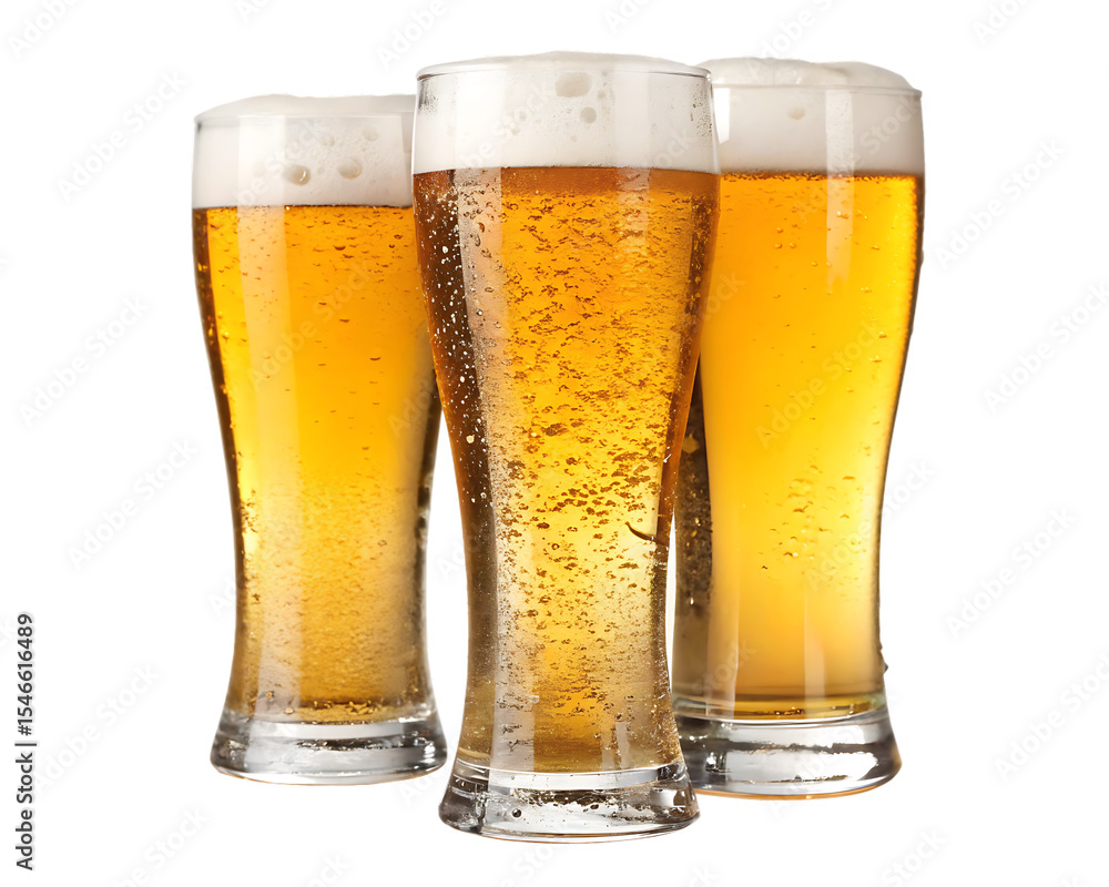 beer glasses isolated on white background png, ai generated beer glasses isolated on white background png, ai generated