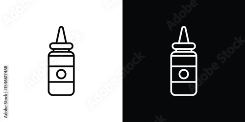 Sauce icon in black. flat graphic vector icon