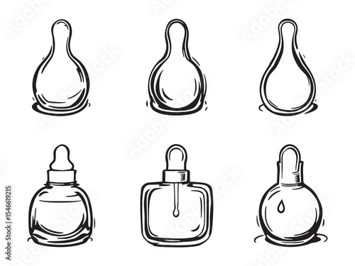 Simple Glass Dropper Illustration