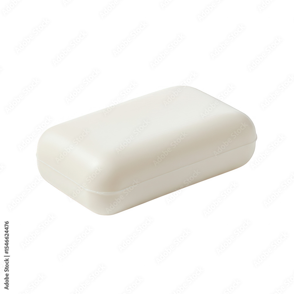 White soap bar isolated on transparent background for hygiene and cleanliness. White soap bar isolated on transparent background for hygiene and cleanliness.