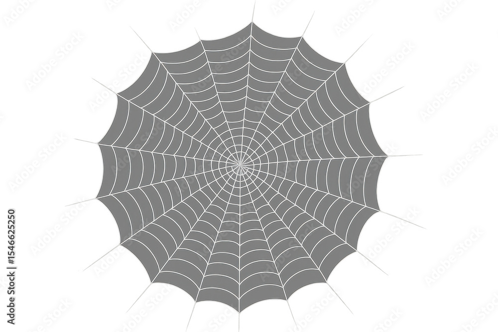 Obraz premium Delicate spiderweb casting symmetrical, gossamer patterns against translucent surface, echoing haunting seasonal design motifs