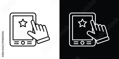 Self service icon in black. flat graphic vector icon