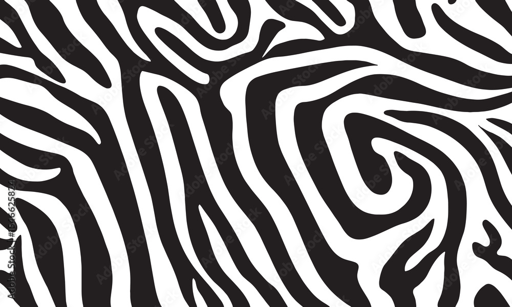 Zebra skin seamless pattern with black stripes and wild animal texture design Zebra skin seamless pattern with black stripes and wild animal texture design