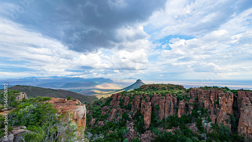 Schilderij op canvas Scenery at Valley of Desolation, Camdeboo National Park, South Africa