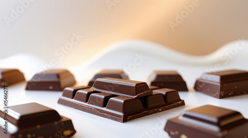 Chocolate Close Up with Soft Blurred Background