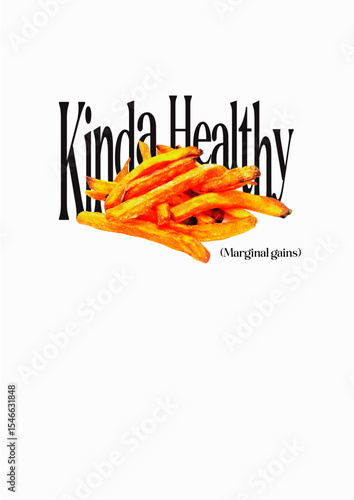 SLogan Fast Food Streetwear Graphic PFRINT VECTOR ILLUSTRATION