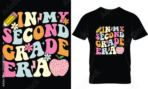 in my second grade era back to school t-shirt