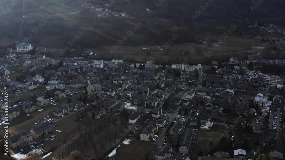 Prise de vue aérienne des Pyrénées