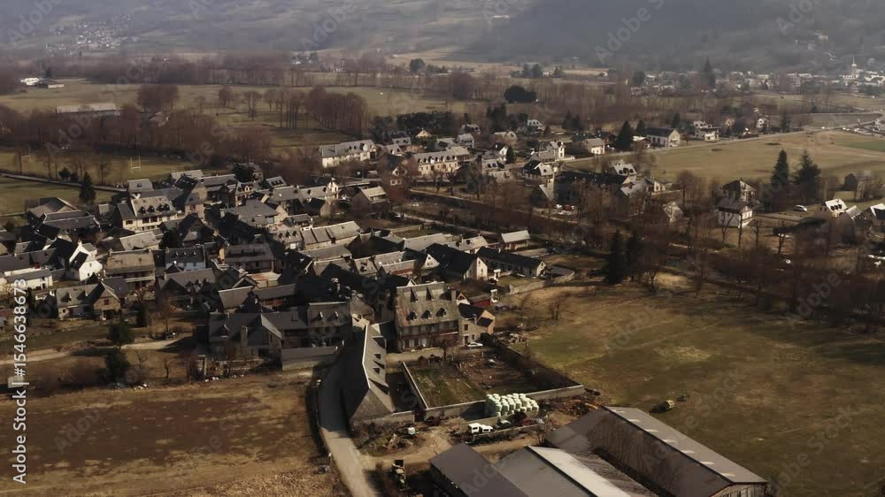 Prise de vue aérienne des Pyrénées
