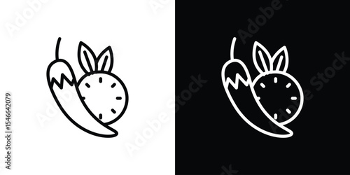 Spices icon in black. flat graphic vector icon