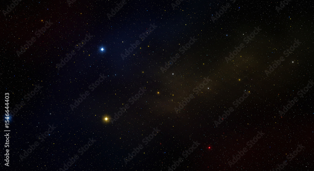 Fototapeta premium Colorful Starfield in Deep Space – High Resolution Vibrant Starscape with Multicolor Starlight for Sci-Fi, Fantasy, and Astronomy Art